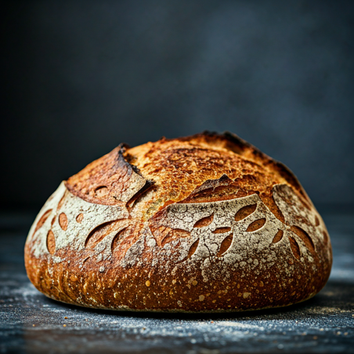 36-hour sourdough. A crust that sings.