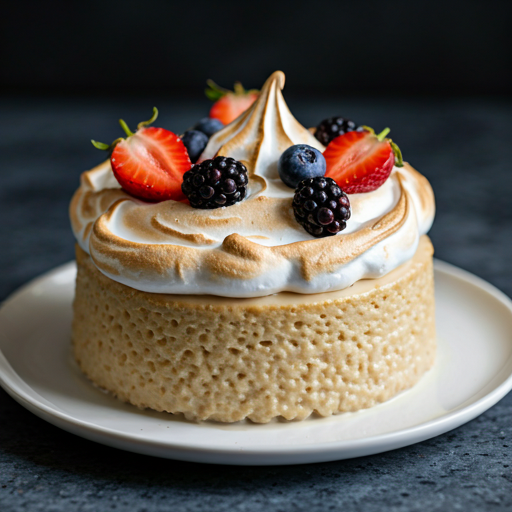Tres leches cake portion with cinnamon top